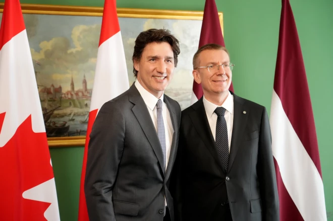 Эдгар Ринкевич и Джастин Трюдо