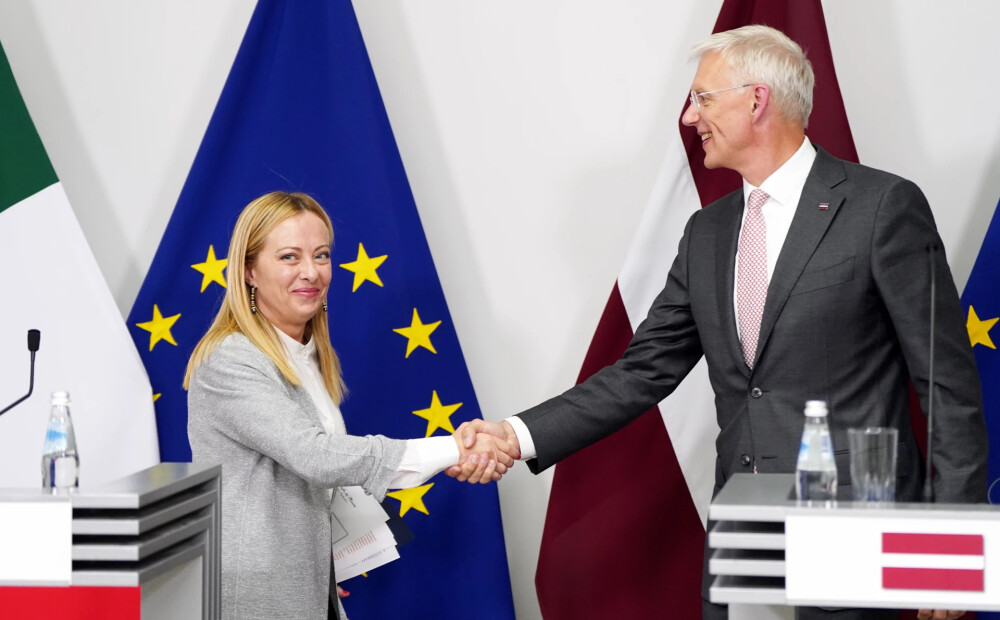 Kariņš un Meloni vienisprātis par nepieciešamību stiprināt ES ārējās robežas