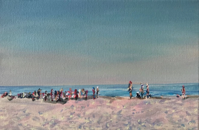 Diāna Adamaite. “Jūra” (2021. gads, no izstādes “Pārcelties”).