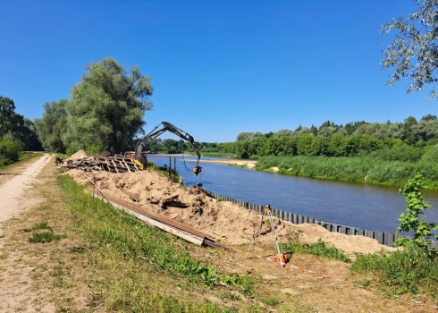 Gaujas krasta stirpināšana pie Ādažiem.