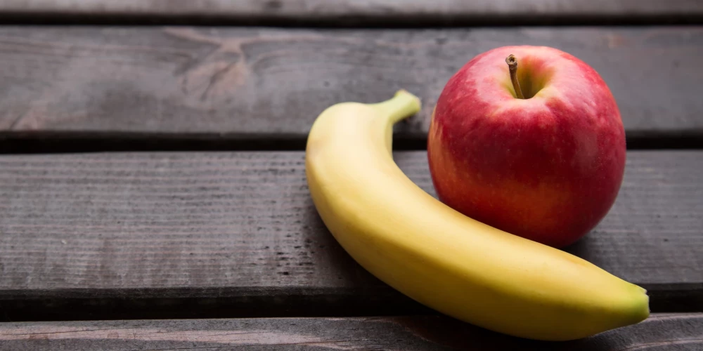 Banāni vai āboli: kurš auglis ir veselīgāks
