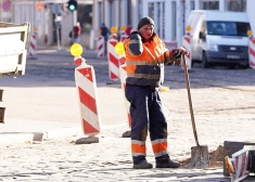 Ceļa remontdarbi Matīsa ielā. 