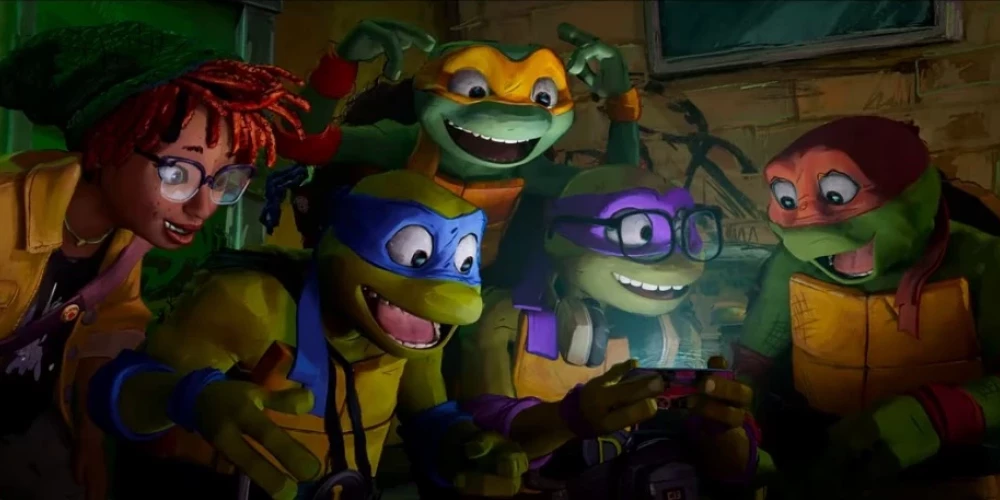 Кадр из грядущего мультфильма "Черепашки-ниндзя: Погром мутантов"