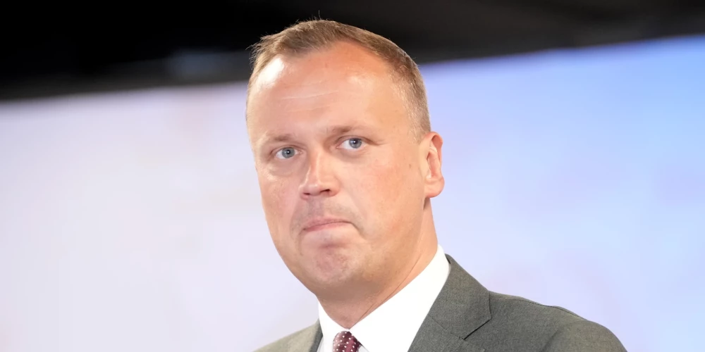 Председатель фракции "Объединенного списка" в Сейме Эдгар Таварс