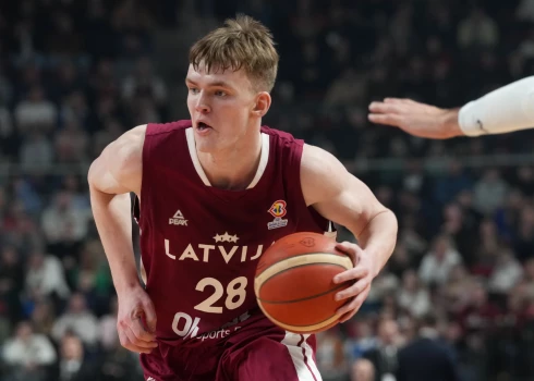 Latvijas vīriešu basketbola izlases kandidāts Mārcis Šteinbergs.