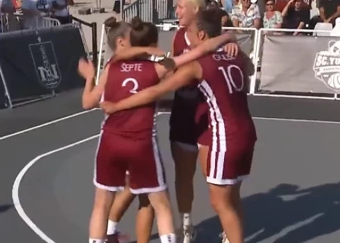 Latvijas 3x3 basketbolistes Sieviešu sērijas posmā iekļūst ceturtdaļfinālā