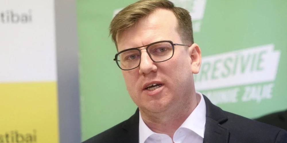 Лидер фракции "За!/Прогрессивные" Мартиньш Коссович. (Фото: LETA)