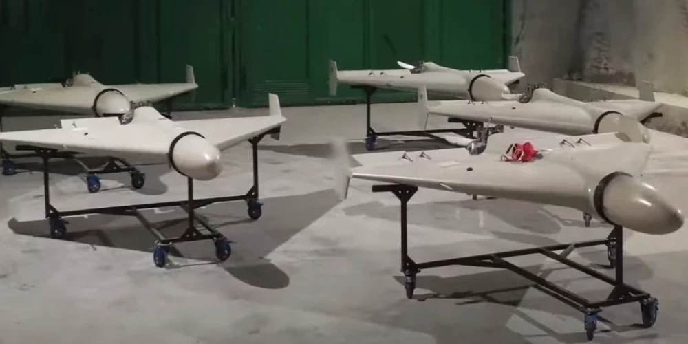 Kijiva: Krievija sākusi izmantot tās teritorijā samontētus Irānas dronus "Shahed"