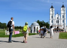 Svētceļnieki ierodas Aglonā.