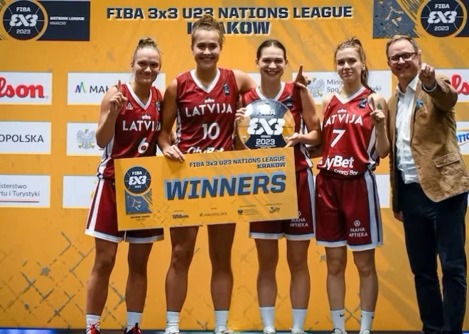 Latvijas U-23 sieviešu 3x3 basketbola izlase uzvar Nāciju līgas pirmajā posmā