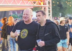 Arnis un Mārtiņš festivālā.