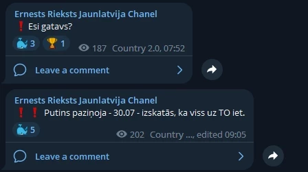 Ar "TO" tiek domāts trešais pasaules karš. Tamdēļ Rieksts mudina ātri vien sapirkt zemi, uz kuras it kā paredzēts veidot "jaunlatviju".