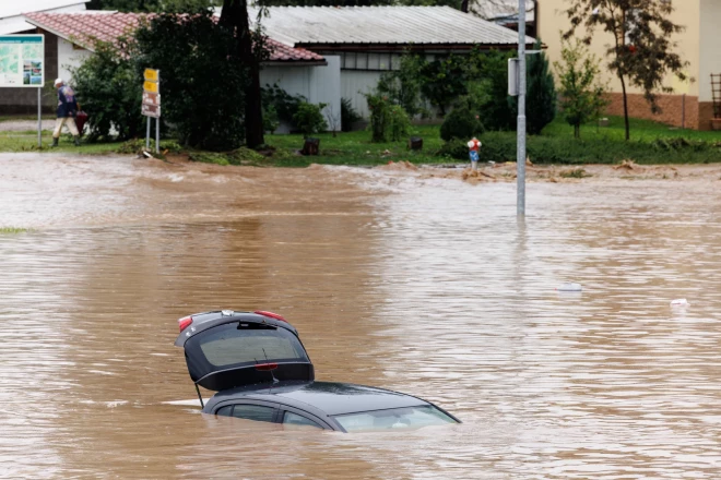 Plūdi Slovēnijā 2023. gada augustā.