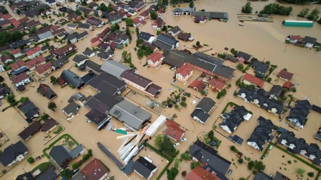 Plūdi Slovēnijā 2023. gada augustā.