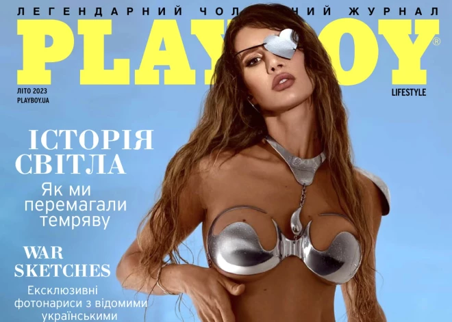 Par "Playboy" vāka modeli kļūst okupantu apšaudē izdzīvojusī Irina - ukraiņu sieviešu spēka simbols