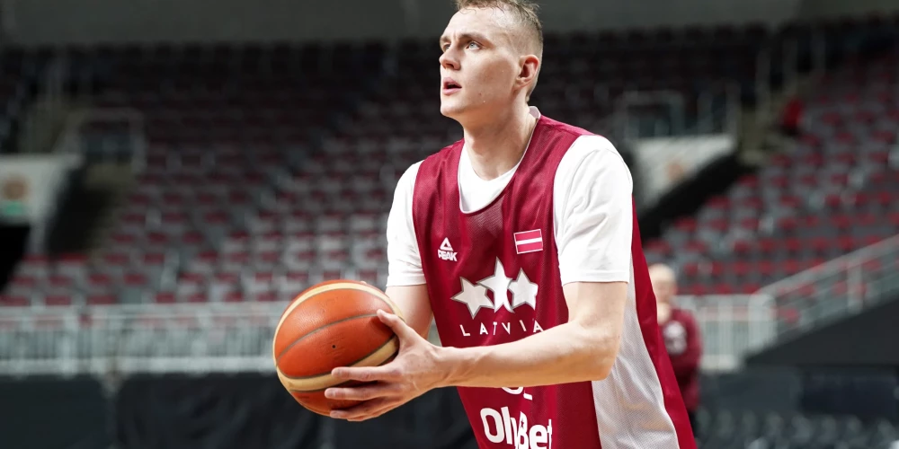 Latvijas basketbola izlases kandidāts Anžejs Pasečņiks.