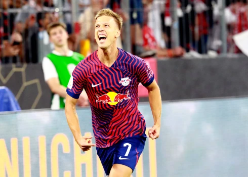 Dani Olmo 3 "Bayern" 0 — "Leipzig" sakauj titulētos pretiniekus Vācijas Superkausā, sabojājot Harija Keina debiju