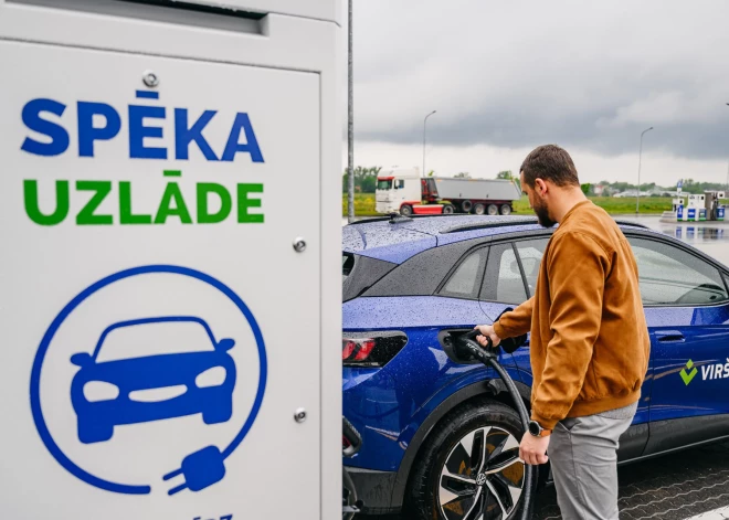 “Virši”, atverot līdz šim jaudīgāko elektroauto uzlādes staciju, dāvinās bezmaksas uzlādi