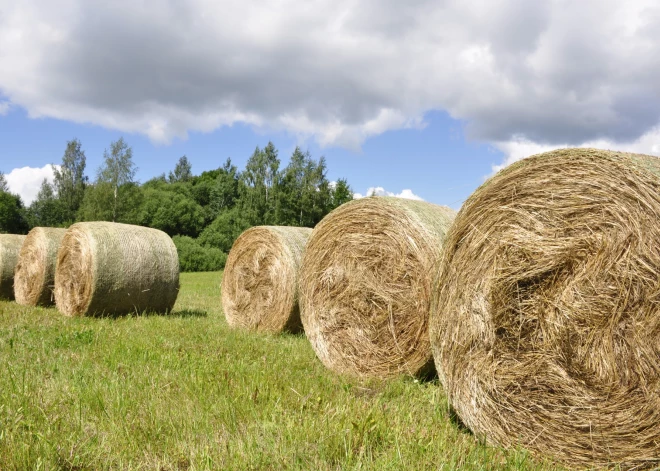 Turpinoties ražas novākšanai, pieaug izsaukumu skaits par degošiem siena ruļļiem un lauksaimniecības tehniku