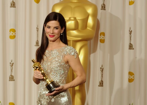 Сандры Буллок на церемонии вручения "Оскаров" в 2010 году.