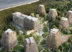 Projektu "Jūrmalas čiekuri" vizualizācija./Metu konkursa uzvarētājs.
