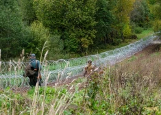 Latvijas-Baltkrievijas robeža pie Indras (Latvijā) 2021. gada septembrī.