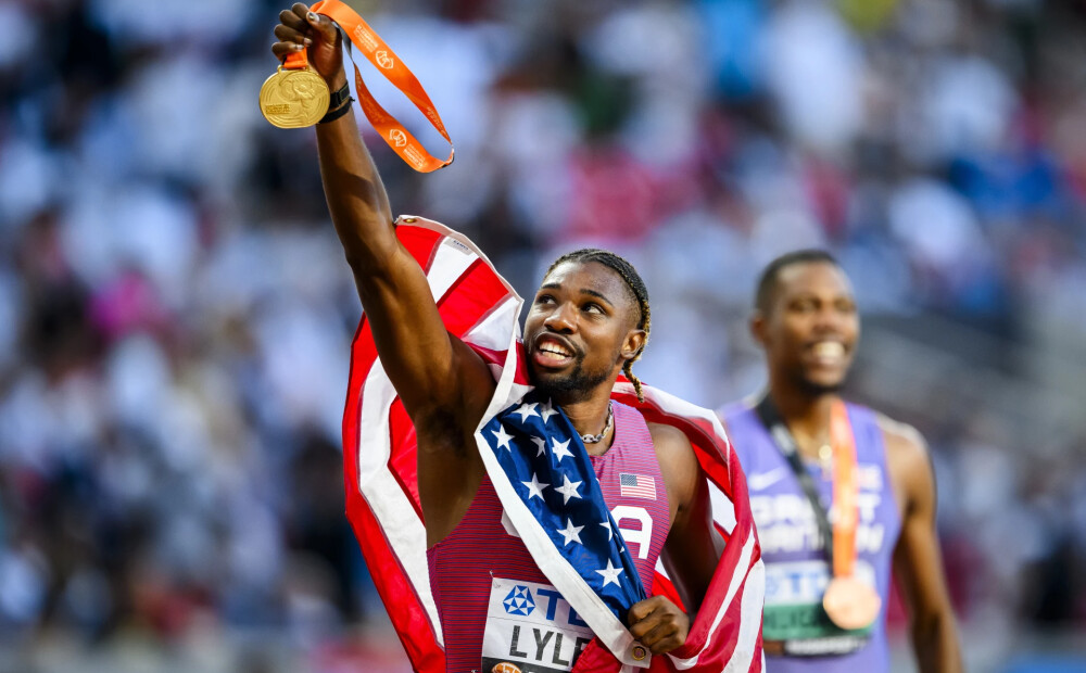Amerikānis Lailss pasaules čempionātā vieglatlētikā uzvar 100 metru sprintā