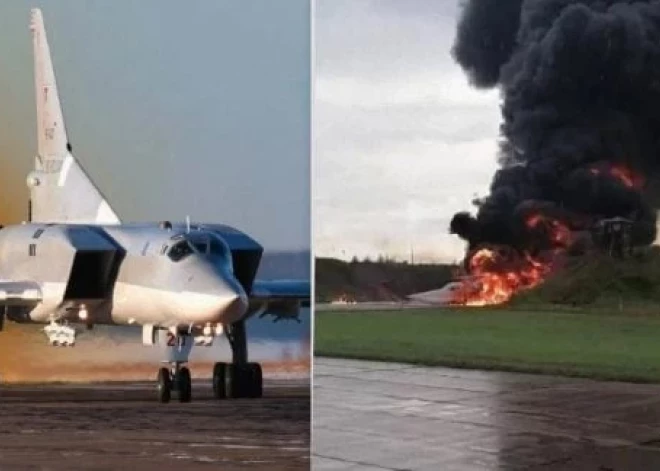 Ukraiņi pirmo reizi kara laikā iznīcina Krievijas stratēģisko bumbvedēju