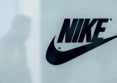 "Nike" logo.