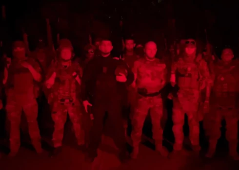 Krievu Brīvprātīgo korpusa karavīri.