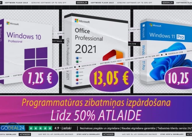 Godeal24: ietaupiet līdz 90%! Iegūstiet MS Office 2021 licenci tikai par 13,05 €!