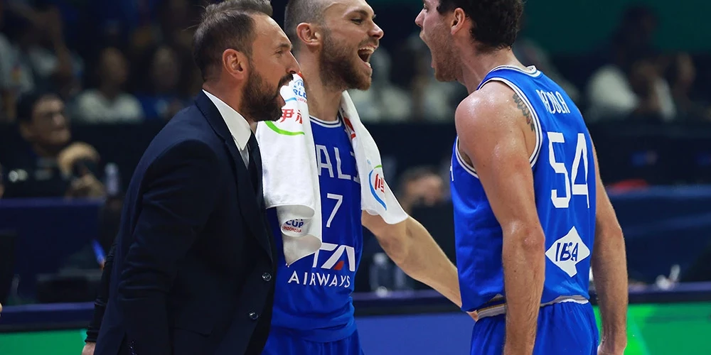Itālijas basketbolisti Pasaules kausa finālturnīrā izcīna otro vietu A grupā