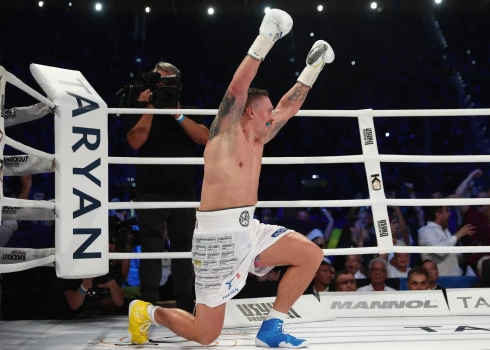 Ukrainas bokseris Oleksandrs Usiks.