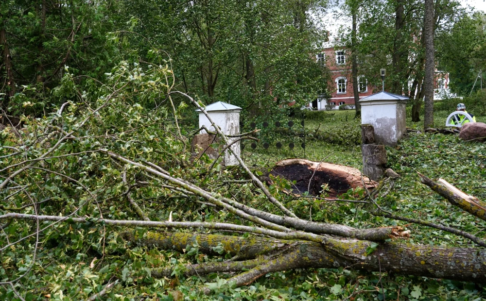 Den sterkeste stormen er ventet i vest, i enkelte deler av Latvia