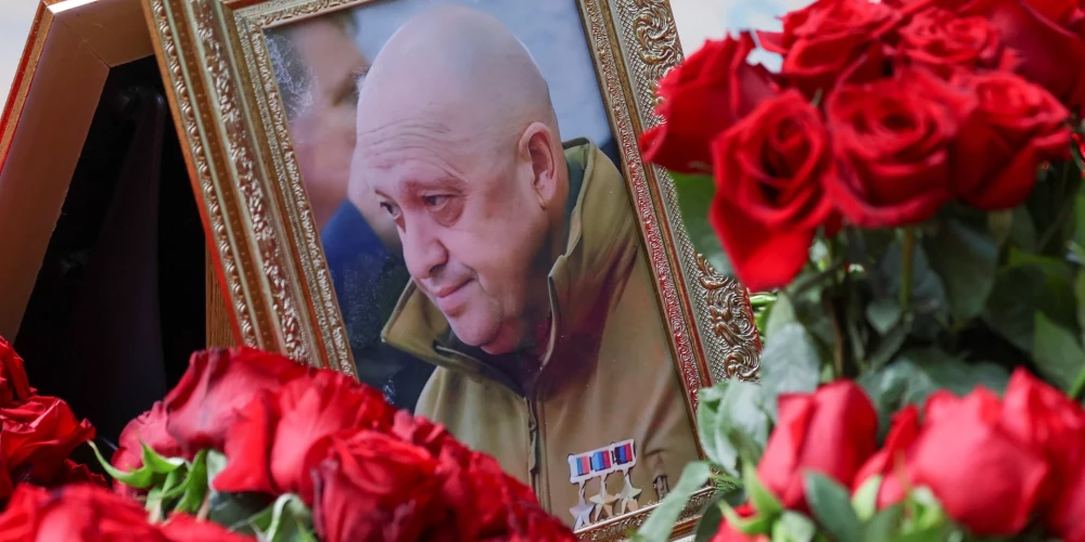 Фото на могиле Евгения Пригожина