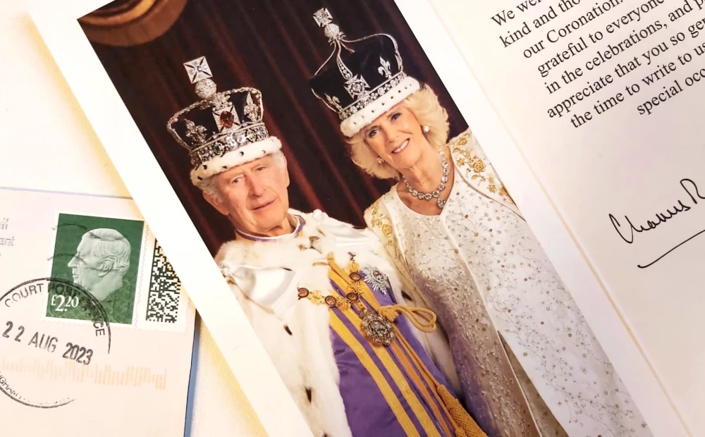 The Tasteful and Elegant Thank You Card from King Charles III and Queen Camilla: A Symbol of Appreciation from the British Royal Family