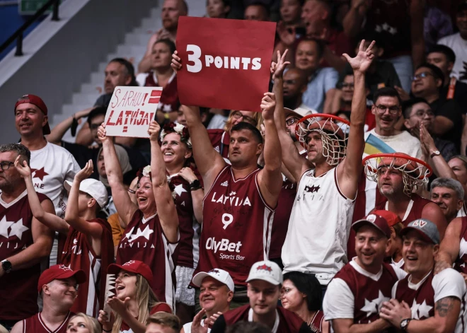 Pasaules kausa finālturnīrā Latvijas basketbolisti labi met divpunktniekus — lai tikpat labi būtu ar trīnīšiem!