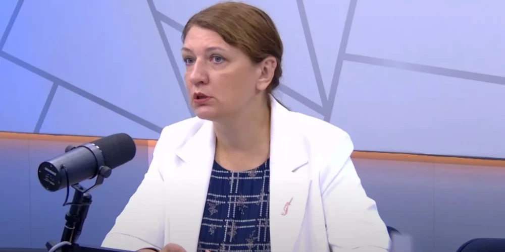Глава Латвийского профсоюза работников образования и науки Инга Ванага