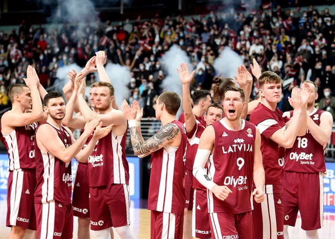 Latvijas basketbola izlase FIBA "spēka rangā" pakāpusies uz desmito vietu