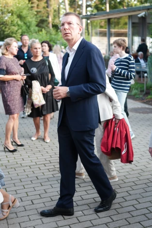 Toreizējais ārlietu ministrs Edgars Rinkēvičs apmeklē festivāla "Summertime - aicina Inese Galante 2019"noslēguma koncertu "Gala Galante".