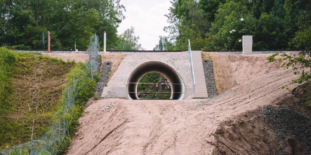 Uz Latvijas-Baltkrievijas robežas izbūvēts 30 metru garš tunelis