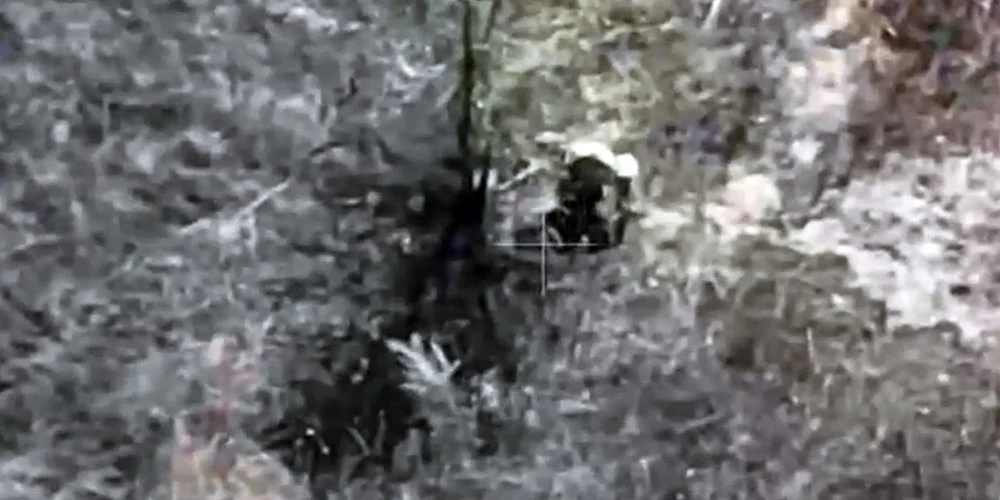 3. operatīvās brigādes "Spartan" artilēristi iznīcināja iebrucēju kājnieku grupu.