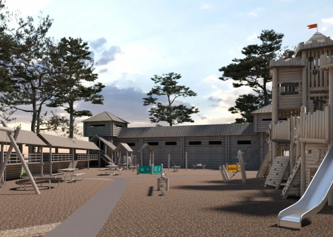 Ogrē bērniem būvēs neparastu rotaļu laukumu - Senlatviešu pili