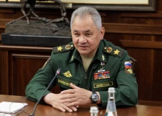 Russian Defence Minister Sergei Shoigu attends a meeting with Turkish Foreign Minister Hakan Fidan in Moscow, Russia September 1, 2023. Russian Defence Ministry/Handout via REUTERS ATTENTION EDITORS - THIS IMAGE WAS PROVIDED BY A THIRD PARTY. NO RESALES. NO ARCHIVES. MANDATORY CREDIT.