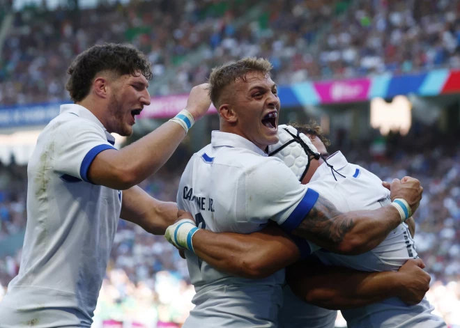 Itālija ar uzvaru uzsāk Pasaules kausu regbijā