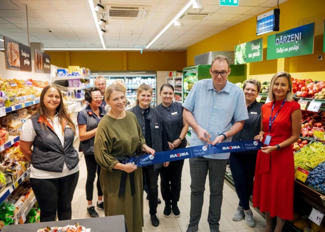 ФОТО: Maxima инвестировала более 350 000 евро в реконструкцию двух магазинов в Риге