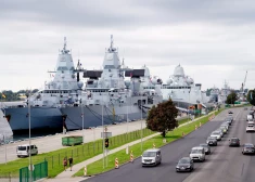 В Рижский порт прибыли военные корабли из Германии.