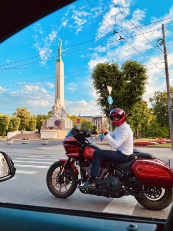 Gatis Irbe ir kaismīgs motociklists.