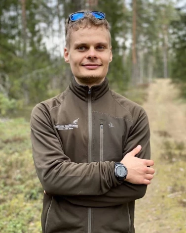 "Latvijas valsts meži" vadošais programmētājs Matīss Zērvēns.