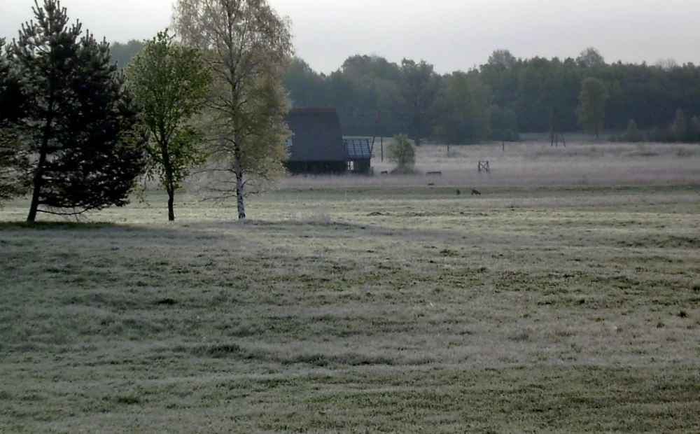 Denne morgenen har lufttemperaturen i Latvia allerede falt ganske nær null.